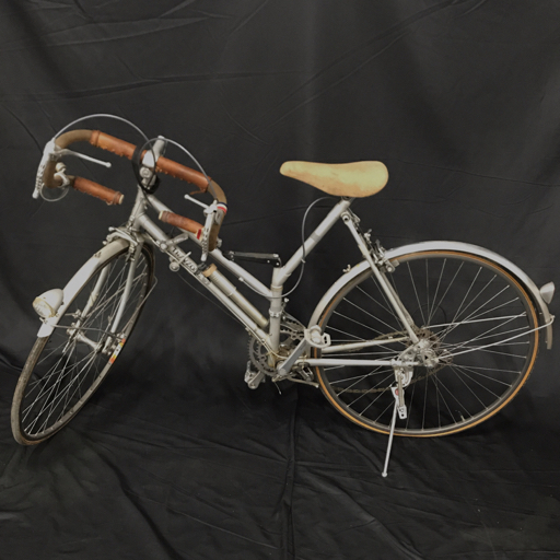 TRAVZONE ロードバイク 27インチ シルバーカラー SHIMANO DURAACE クランク ARAYA CTL-370